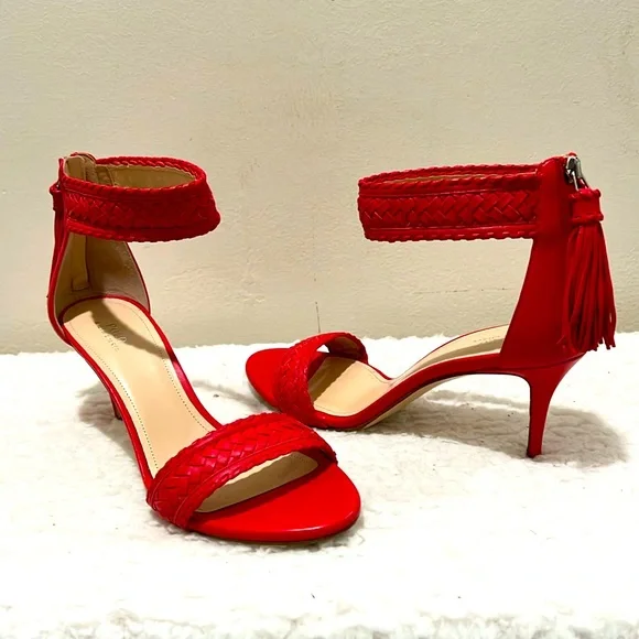 Polo Ralph Lauren Shoes Polo Ralph Lauren Red Heels With Ankle